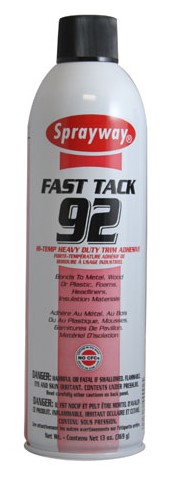 Sprayway&reg; Fast Tack 92 Hi-Temp Heavy Duty Trim Adhesive